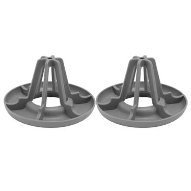 Imagem de Garrafa de água Secagem Rack Secagem Rápida Multipurpose Hollow Design Leve Garrafa Rack Secador para Cozinha Home Office Use Plástico ABS 2pcs (Cinza)