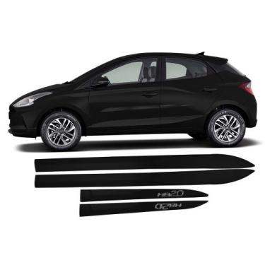 Imagem de Jogo Friso Lateral Novo HB20 2020/2022 Preto Onix  - Top Mix