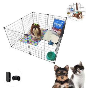 Imagem de Gaiola Modular mimo Pet 8 Telas 40x40cm Tela Aramada Coelho Gato Cacho
