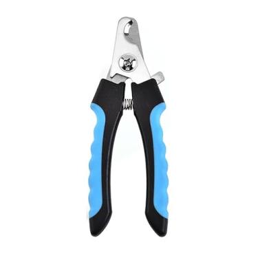 Imagem de Cortador de Unhas Pet Alicate Cachorro Gato Profissional Tamanho M ou G Premium Resistente (Azul C/Preto,M)