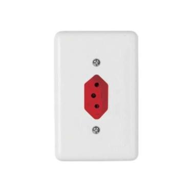 Imagem de Tomada 3p 10a Vermelha - Conjunto Para Uso Residencial - Linha Stylus 