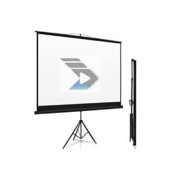 Imagem de Tela De Projeção Grm Tecnologia, 100 Polegadas 4:3 + Tripé 2,10m X 1,50m - Gttm100v
