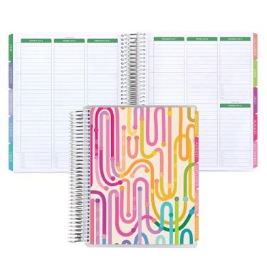 Imagem de Erin Condren Agenda escolar espiral de 12 meses (agosto de 2025 a julho de 2026), agenda escolar de 17,78 x 23 cm, caderno, rastreador de prazos e calendário acadêmico, capas de viagem, tema de viagem