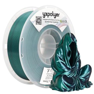 Imagem de Filamento de impressora 3D YXPOLYER PLA Premium 2 cores de seda 1,75 m