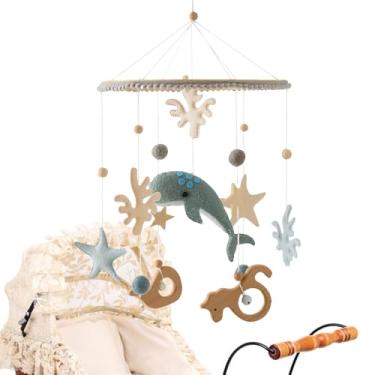 Imagem de Móbile Berço - Móbile De Baleia Para Berço,Brinquedo, Sino De Para Decoração De Quarto Infantil Meninos Quarto Dormitório Aniversário Natal