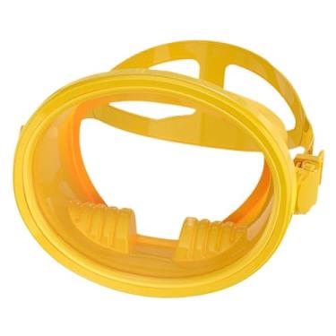 Imagem de Fenteer Óculos de mergulho, máscara de snorkel para adultos, visão ampla, equipamento leve e profissional para mergulho com snorkel, Ouro