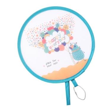 Imagem de simhoa Leque redondo dobrável para fotos, leque redondo japonês para apresentações de aniversário, Balão