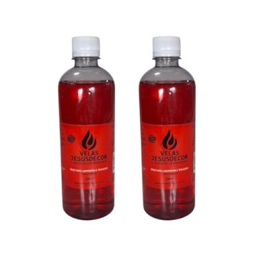 Imagem de Fluido Normal Citronela Para Vela Lamparinas Tocheiros - 500ml (Vermelho, 2)