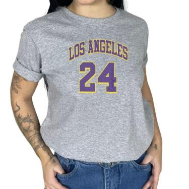 Imagem de Camiseta T-shirt Feminina Los Angeles Elegante Estampada Chique - Mill