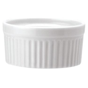 Imagem de Forma Redonda Canelada Alta Schmidt 210 ml de Porcelana 9,5 cm