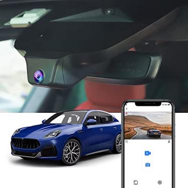 Imagem de Fitcamx Câmera veicular 4K compatível com Maserati Grecale 2023 GT Modena Trofeo, visual de fábrica OEM, vídeo UHD 2160P, gravação em loop WiFi, G-Sensor, Plug & Play, cartão de 64 GB