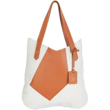 Imagem de Bolsa de Ombro Couro Legítimo Modelo Maria Elegante (Branco)