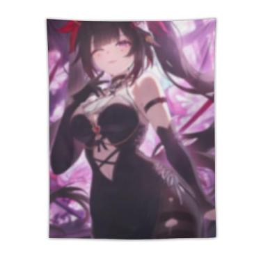 Imagem de LIEGBMEU Tapeçaria sexy sexy de anime menina 76.2 cm x 101.6 cm interior exterior parede colcha arte decoração de tapeçaria caprichosa, AF199
