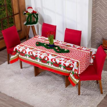 Imagem de Toalha Para Mesa Natal de 04 Lugares 1.40 Oxford OFERTA! - Bordados Ca