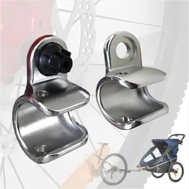 Imagem de Engate de reboque de bicicleta para reboques Thule compatível com Chariot, Cross, Courier, Coaster, Chinook e Cadence - Adaptador de montagem de eixo para crianças, cães e reboques de carga (1)