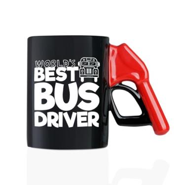 Imagem de Onebttl Presentes de agradecimento de motorista de ônibus para homens, mulheres - Caneca de café de reabastecimento - presente para motorista de ônibus escolar - Caneca de cerâmica engraçada de 400 ml