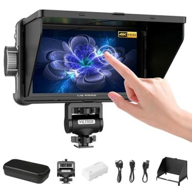 Imagem de VILTROX Monitor de campo de câmera DC-550 14.0 cm, 1200 Nits 1920x1080 IPS tela sensível ao toque DSLR monitor de câmera com 3D LUT, 4K HDMI Loop in/out com foco máximo DSLR Video Assist HDR Waveform