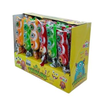 Imagem de Pirulito Tri Olhos Halloween, Display com 30 Unidades, Doce Decorativo para Festa