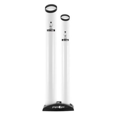 Imagem de Lixeira Papacopos Descartável Dispenser Tubo Com Base Água E Cafe