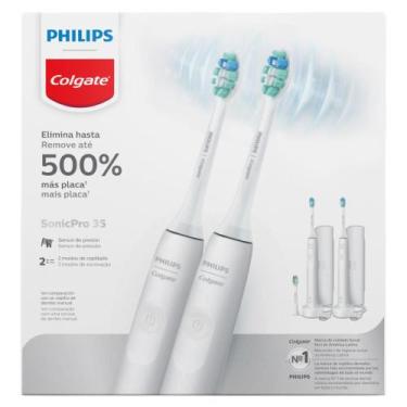 Imagem de Escova Elétrica Philips Colgate SonicPro35 2 unidades