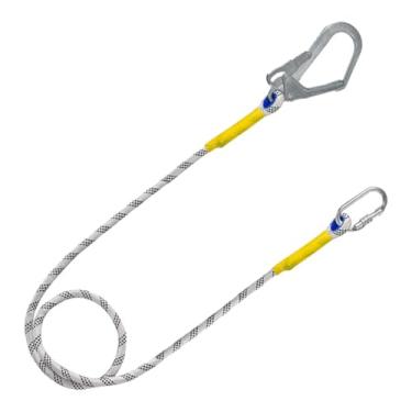 Imagem de harayaa Cordão de segurança, corda, cinto de trabalho, ferramenta, homens, mulheres, proteção com mosquetão para arboristas, espeleologia, escalada, Gancho único