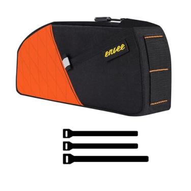 Imagem de predolo Bolsa de Armazenamento para Quadro de Bicicleta, Alça, Organizador Reutilizável, Suporte para Tubo Dianteiro de Bicicleta, Bolsa para Ferramentas, Laranja