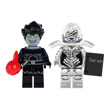 Imagem de Kit 2 Bonecos Death Note Ryuk E Rem Anime Blocos De Montar