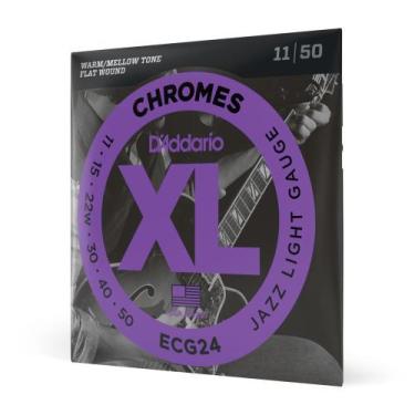 Imagem de Encordoamento Para Guitarra Lisa .011-.050 D'Addario XL Chromes ECG24 