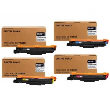 Imagem de Kit 4 Toner Compatível Brother TN217 L3750 L-3210 L3551 L3230 L3550 L3