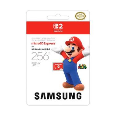 Imagem de Cartão Samsung microSD 256GB Express para Nintendo Switch 2