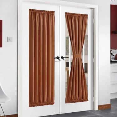 Imagem de Cortinas NICETOWN French Door Burnt Orange 137x183cm 1 painel