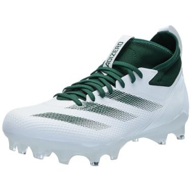 Imagem de adidas Tênis de futebol unissex adulto Adizero Impact, Branco/verde escuro/branco, 16 Women/15 Men
