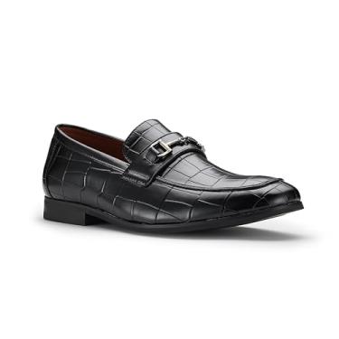 Imagem de Ferro Aldo Mocassins masculinos Dylan MFA19671 Classic Moc-Toe, Ônix preto, 41 BR