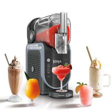 Imagem de Ninja FS301 Criador profissional com tecnologia RapidChill, máquina de bebidas e slushie de 2,5 ml, 5 programas predefinidos, Margaritas congeladas, frappés e mais, detalhes premium, preto