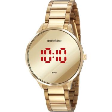 Imagem de Relógio Mondaine Feminino Digital Led Dourado 32060Lpmvde1