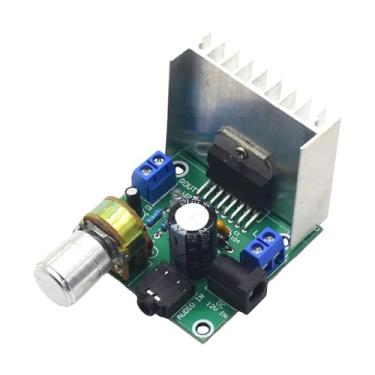 Imagem de MotiveTech Placa amplificadora de áudio, módulo amplificador, placa amplificadora leve e compacta de 12-24 V, canal duplo, estéreo