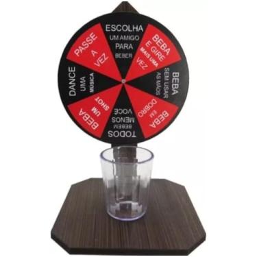 Imagem de Jogo Brincadeira Roleta Com Dose Shot Drink Com Copo Acrílico Diversão Adulto