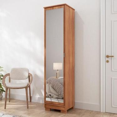 Imagem de Sapateira com Espelho 1 Porta Em MDF Lia MGM Móveis, Cinamomo