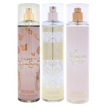 Imagem de Kit de perfume Jessica Simpson Fancy para mulheres - conjunto de 3 peças