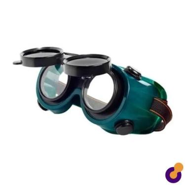 Imagem de Óculos de Solda Articulável com Lente Dupla Máscara Emborrachado 2 Fun