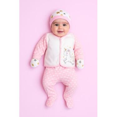 Imagem de Conjunto Pagão Plush Quente Antialérgico Conforto Para o Bebê Elefanti
