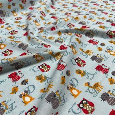 Imagem de Tecido Tricoline Estampado Gatinhos 1,40m para Artesanato - Oasis Teci