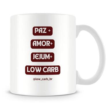 Imagem de Caneca Low Carb Brasil - Estampa Temática de Saúde e Emagrecimento - 3