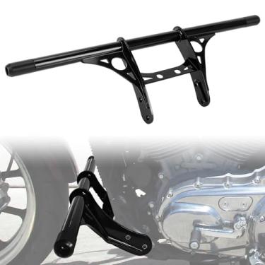 Imagem de Barra de proteção PSLER para motocicletas Sportster 2004-2025, barra de suporte do motor compatível com Sportster 883 XL883 1200 Iron 883 Seventy-Two Forty-Eight XL50 XR1200 XR1200X (preta)
