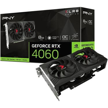 Imagem de Placa de Vídeo RTX 4060 8GB GDDR6 128 bits XLR8 Dual Fan VERTO PNY