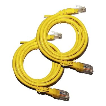 Imagem de Cabo Patch Cord Rj45 Cat5-E 1,5M Am - Kit 5 Pçs Com Anatel