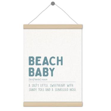 Imagem de Moldura para pôster de praia litorânea azul 30,5 x 40,6 cm, decoração de parede costeira, decoração de casa de praia, oceano náutico, moderno, azul, oceano, praia, decoração de parede para casa