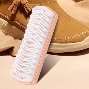 Imagem de Escova de limpeza de sapatos limpador de sapatos para botas de material nobuck bolsas esfregão peças interiores de carro ferramenta de limpeza de detalhes
