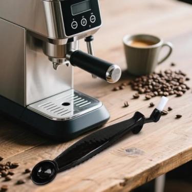 Imagem de 1 escova de limpeza para máquina de café, café de cotovelo, cabeça de preparação, conjunto de utensílios