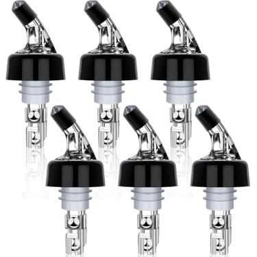 Imagem de Dosador automático de garrafa medido – Pacote com 3, 30 ml, dosador de medidas, bebidas e coquetéis de vinho – PORE0016 (6 peças)